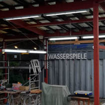 Aufbau AAA. Factory, 2016, Dachblende